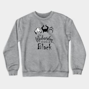 Wednesday Black Crewneck Sweatshirt